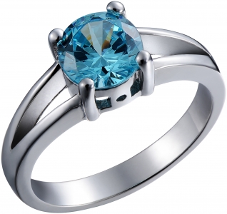 Серебряное кольцо с фианитом