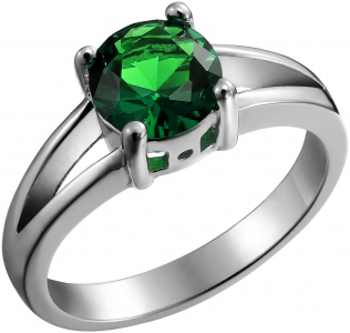 Серебряное кольцо с фианитом