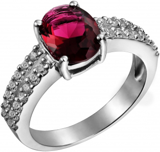 Серебряное кольцо с фианитом