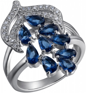 Серебряное кольцо с фианитом