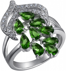 Серебряное кольцо с фианитом