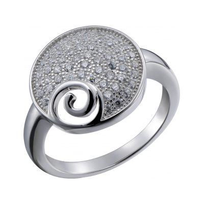 Серебряное кольцо с фианитом