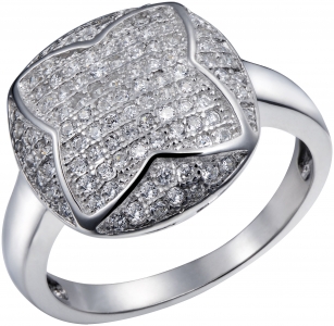 Серебряное кольцо с фианитом