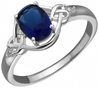 Серебряное кольцо с фианитом