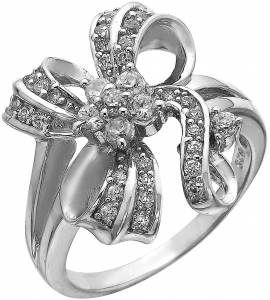 Серебряное кольцо с фианитом