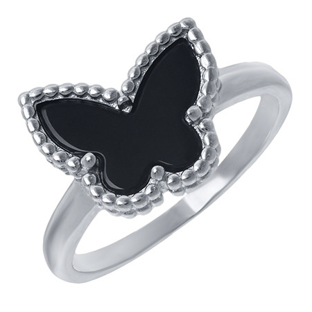 Серебряное кольцо с агатом