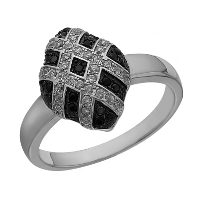 Серебряное кольцо с фианитом