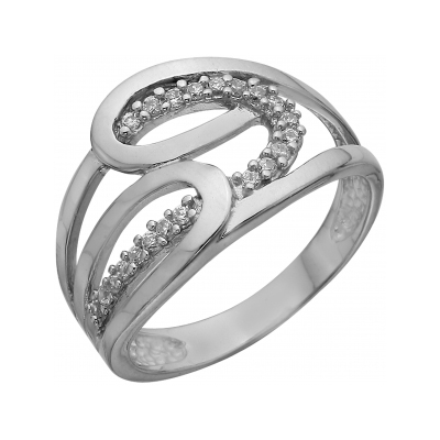 Серебряное кольцо с фианитом