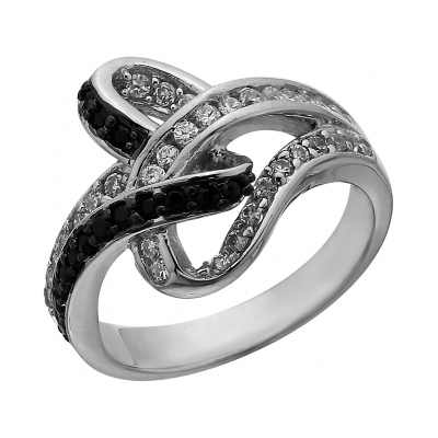 Серебряное кольцо с фианитом