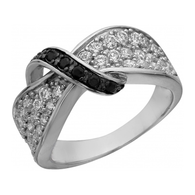 Серебряное кольцо с фианитом