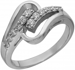 Серебряное кольцо с фианитом