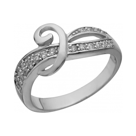 Серебряное кольцо с фианитом