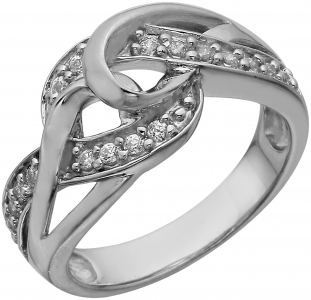 Серебряное кольцо с фианитом