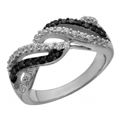 Серебряное кольцо с фианитом