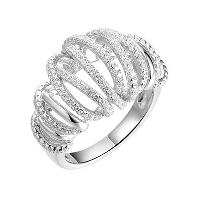 Серебряное кольцо с фианитом