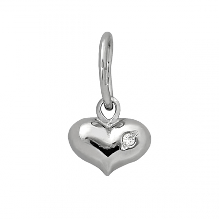 Серебряная подвеска с фианитом