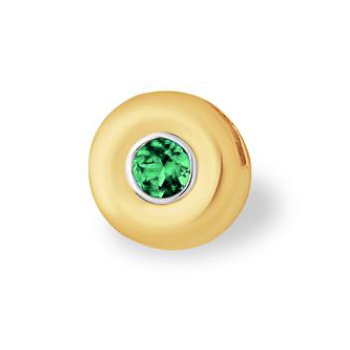 Золотая подвеска с изумрудом