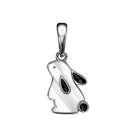 Серебряная подвеска с эмалью