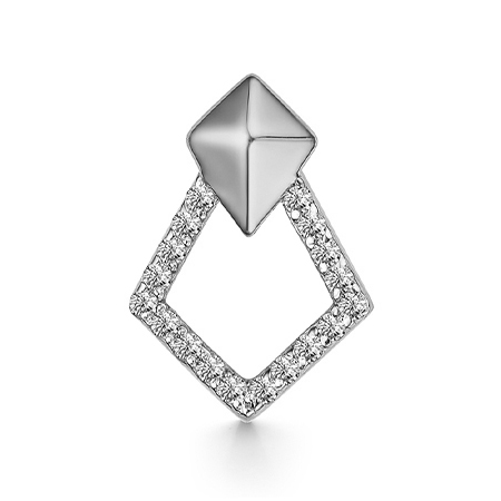 Серебряная подвеска с фианитом