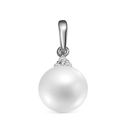 Серебряная подвеска с жемчугом