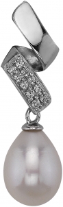Серебряная подвеска с жемчугом
