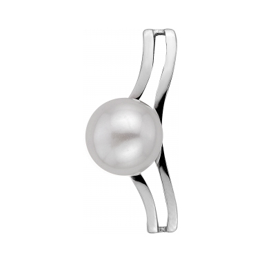 Серебряная подвеска с жемчугом