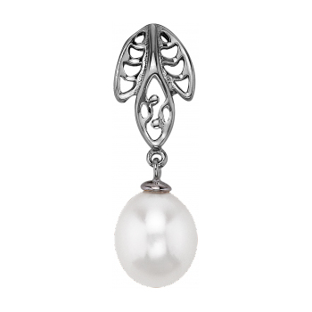 Серебряная подвеска с жемчугом