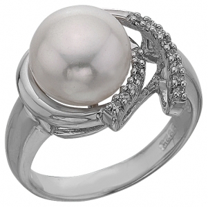 Серебряное кольцо с жемчугом