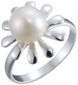 Серебряное кольцо с жемчугом