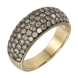 Кольцо из желтого золота с бриллиантом