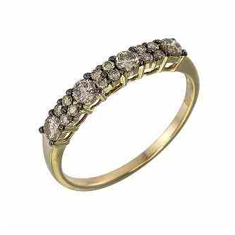 Кольцо из желтого золота с бриллиантом