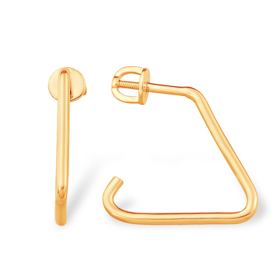 Золотые cерьги пусеты (гвоздики)