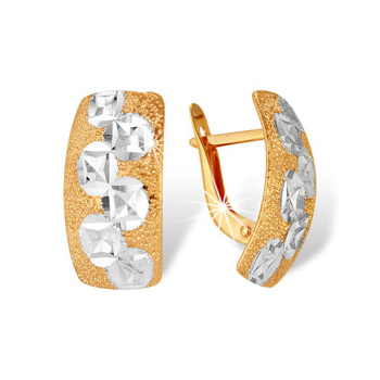 Золотые cерьги 