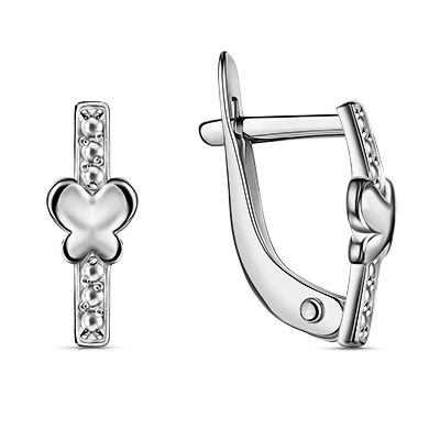 Серебряные cерьги классические