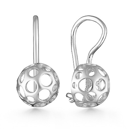 Серебряные cерьги классические