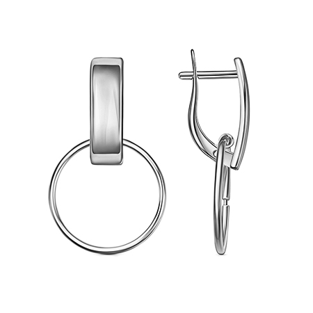 Серебряные cерьги висячие