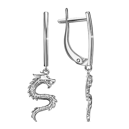 Серебряные cерьги висячие