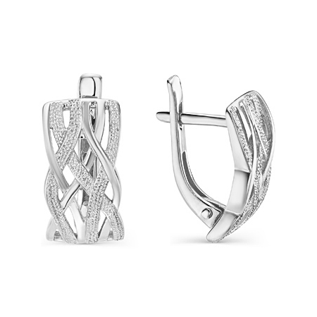 Серебряные cерьги классические