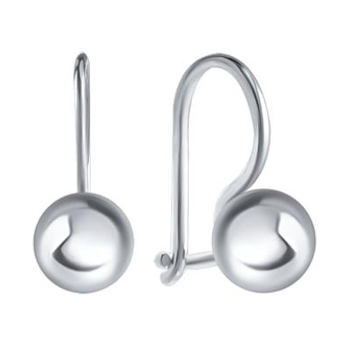 Серебряные cерьги классические