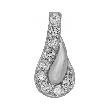 Серебряная подвеска с фианитом