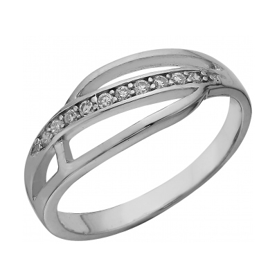 Серебряное кольцо с фианитом