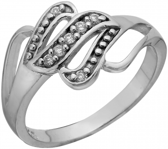 Серебряное кольцо с фианитом