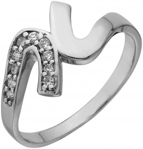 Серебряное кольцо с фианитом