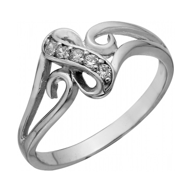 Серебряное кольцо с фианитом