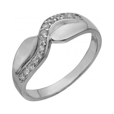 Серебряное кольцо с фианитом