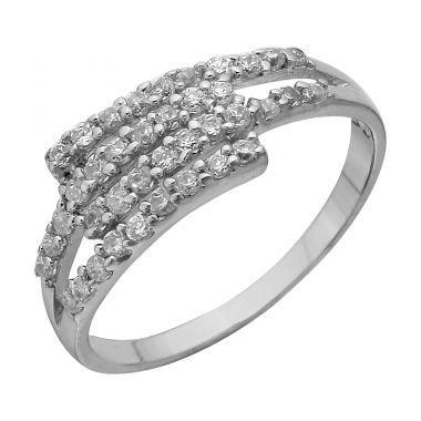 Серебряное кольцо с фианитом