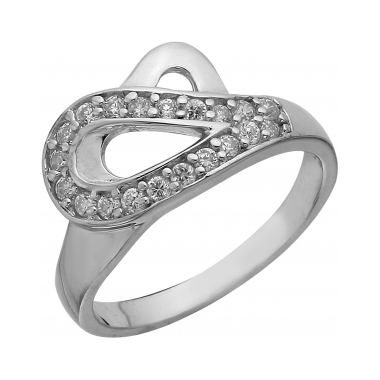 Серебряное кольцо с фианитом