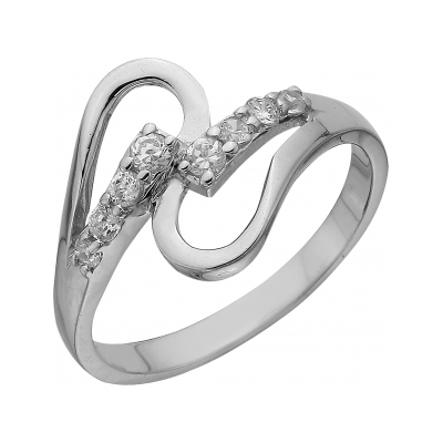 Серебряное кольцо с фианитом