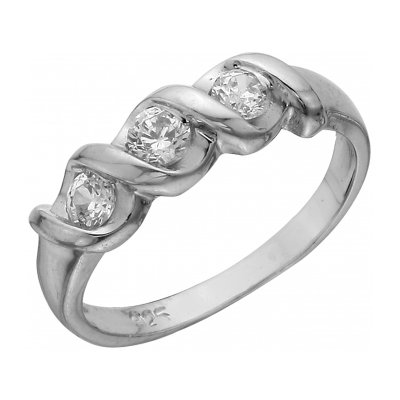 Серебряное кольцо с фианитом