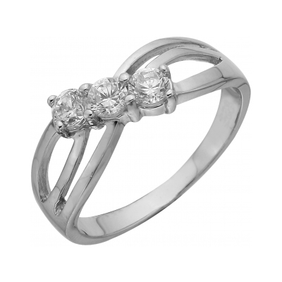 Серебряное кольцо с фианитом